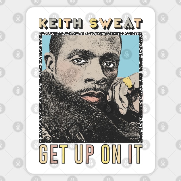 Keith Sweat /// 90s Retro Fan Art Design Sticker by DankFutura